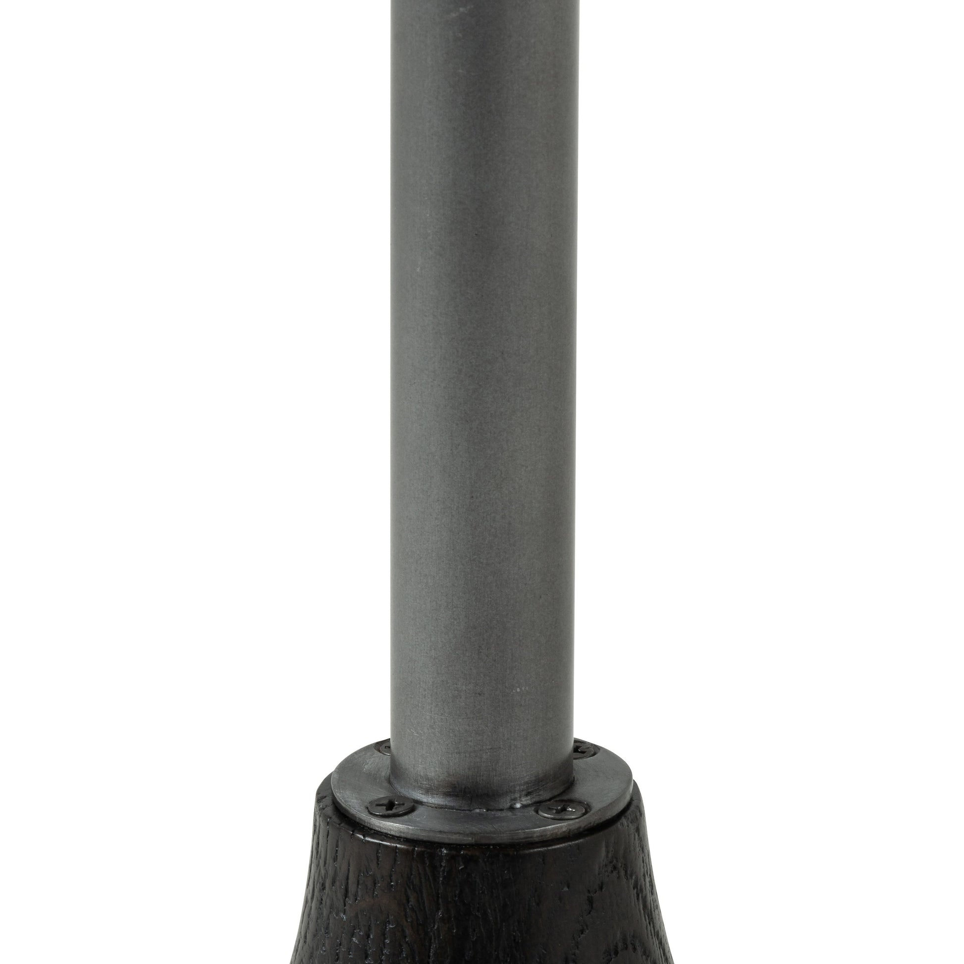 Brunswick End Table by Four Hands in ebony, brushed gunmetal, bluestone. Made from bluestone, solid oak, iron in a eclectic & global style.