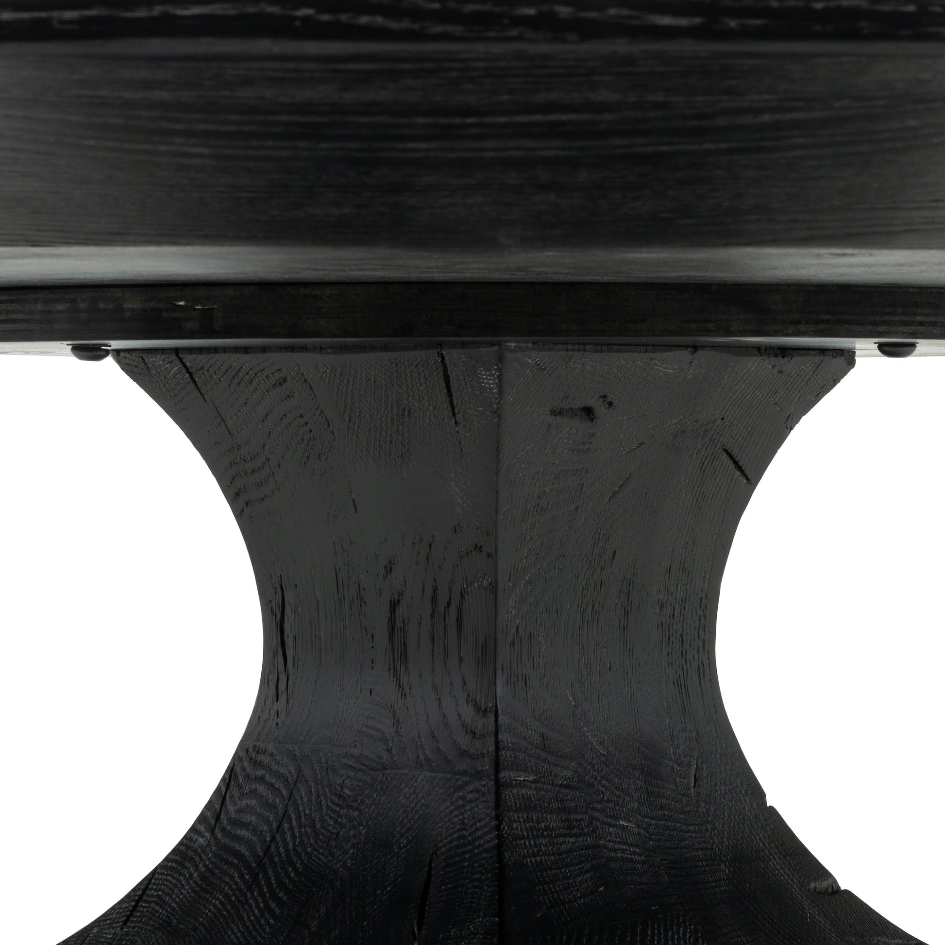 Sargon Dining Table by Four Hands in washed black, bluestone and washed black, blue stone. Made from bluestone, solid oak in a modern style.