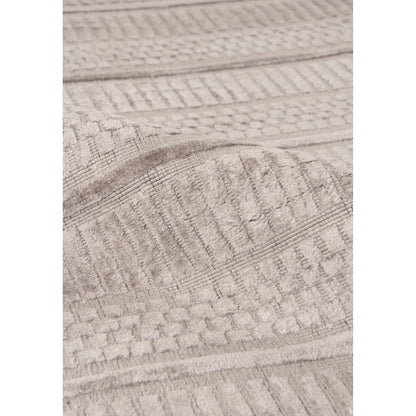 Addison Rug by Exquisite Rugs in aluminum. Made from bamboo silk in a unique style.