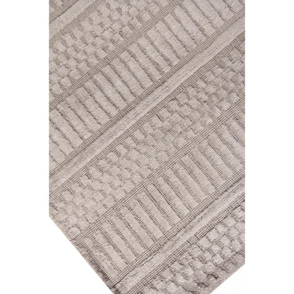 Addison Rug by Exquisite Rugs in aluminum. Made from bamboo silk in a unique style.