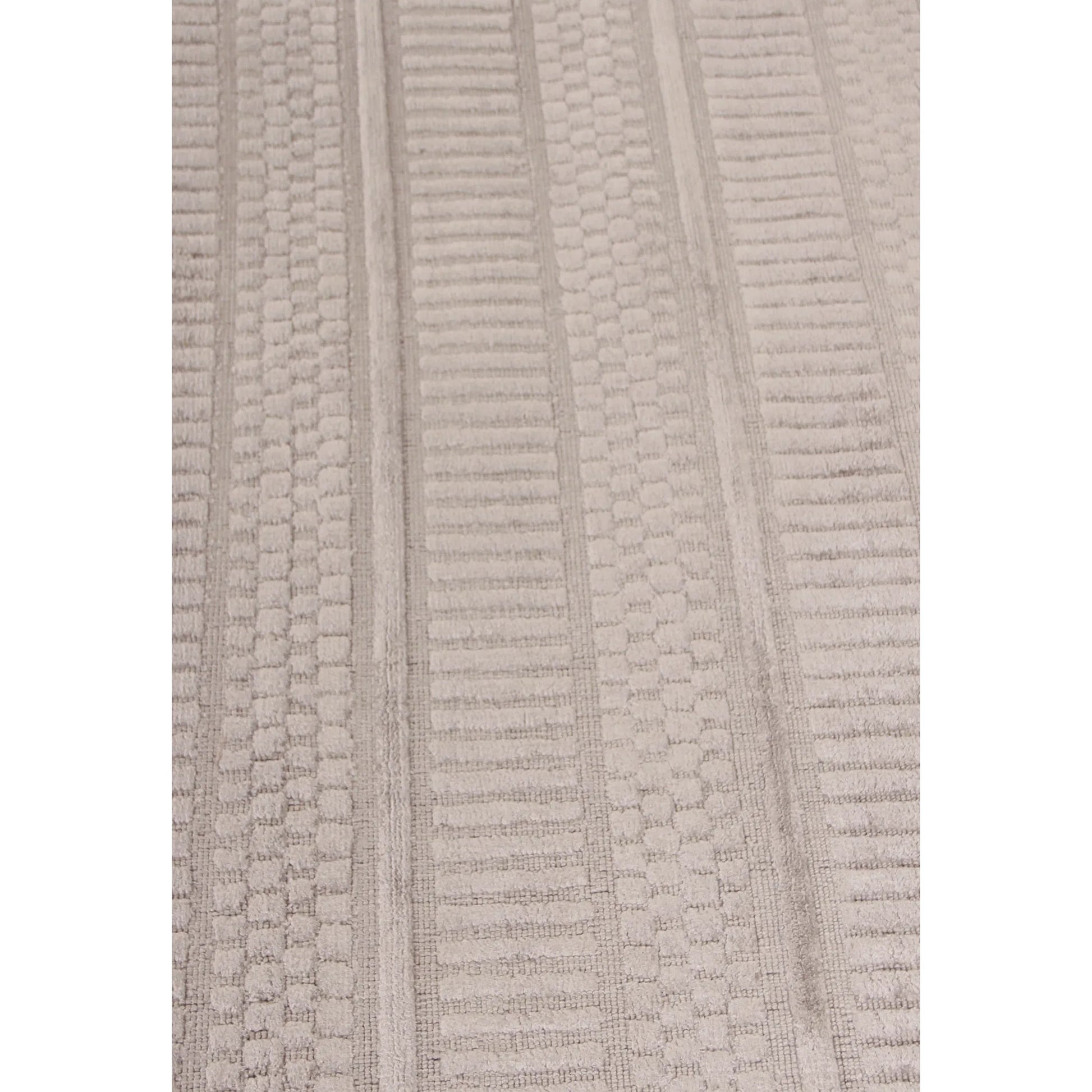 Addison Rug by Exquisite Rugs in aluminum. Made from bamboo silk in a unique style.