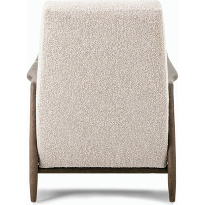 Braden Recliner by Four Hands in dakota black, rubbed sienna brown. Made from top grain leather, solid parawood, 100% polyester in a modern style.