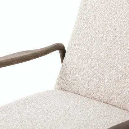 Braden Recliner by Four Hands in dakota black, rubbed sienna brown. Made from top grain leather, solid parawood, 100% polyester in a modern style.