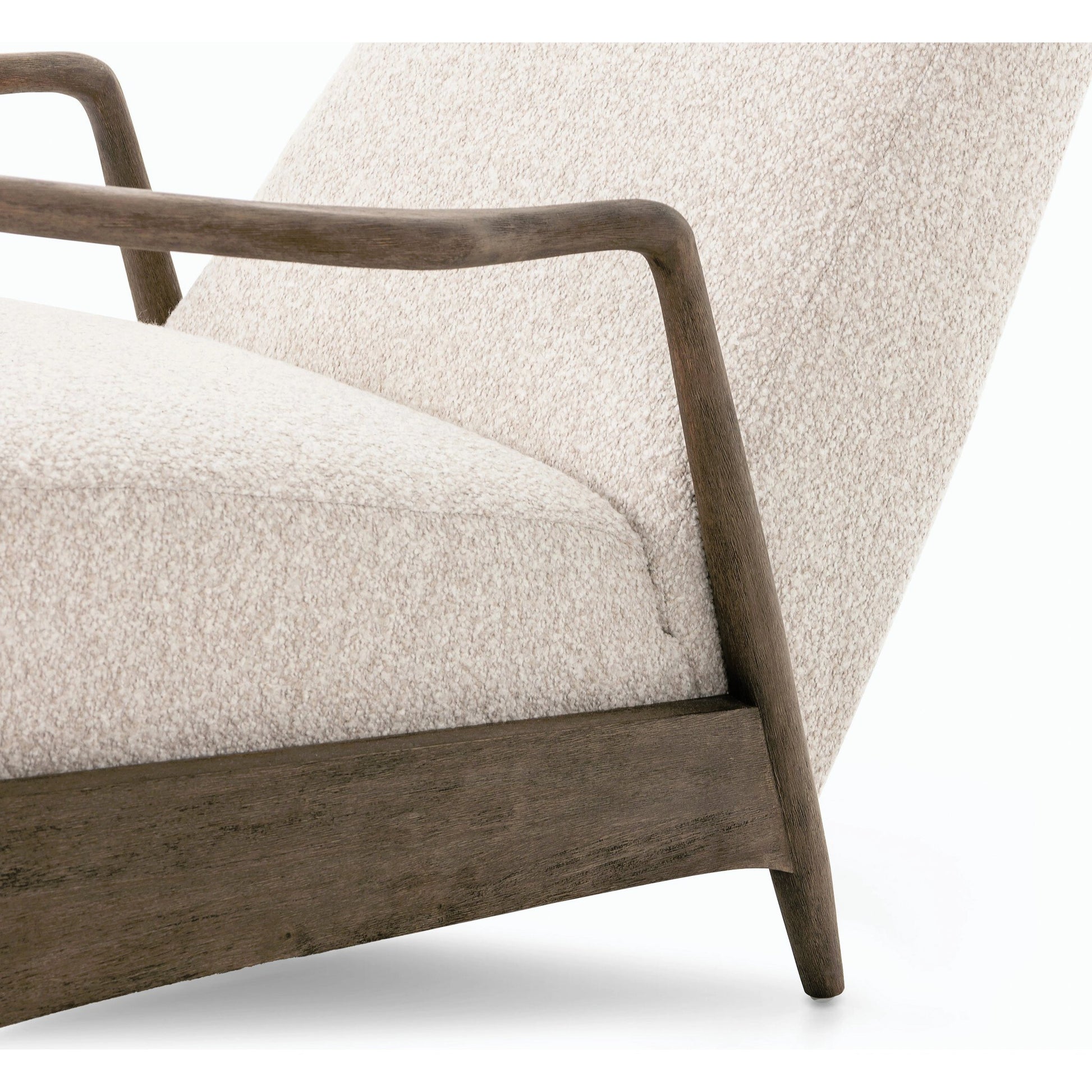 Braden Recliner by Four Hands in dakota black, rubbed sienna brown. Made from top grain leather, solid parawood, 100% polyester in a modern style.