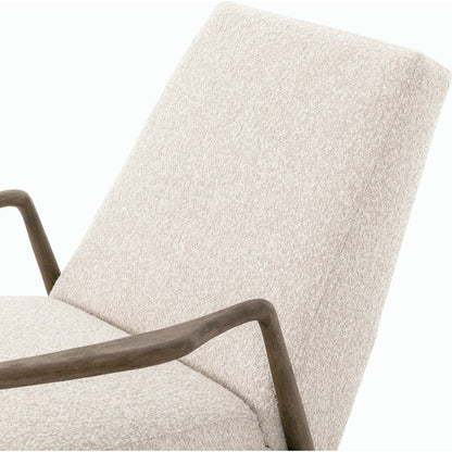 Braden Recliner by Four Hands in dakota black, rubbed sienna brown. Made from top grain leather, solid parawood, 100% polyester in a modern style.