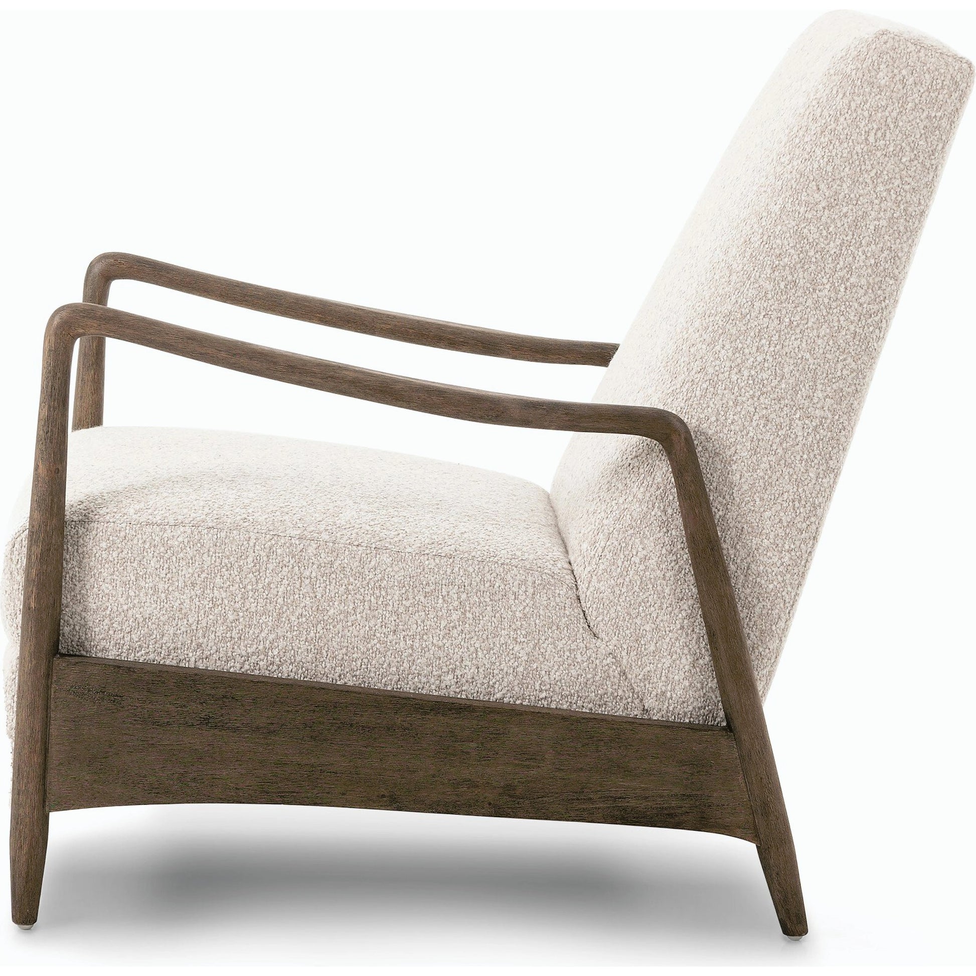 Braden Recliner by Four Hands in dakota black, rubbed sienna brown. Made from top grain leather, solid parawood, 100% polyester in a modern style.