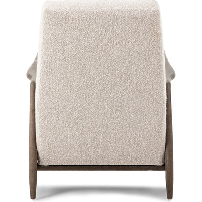 Braden Recliner by Four Hands in dakota black, rubbed sienna brown. Made from top grain leather, solid parawood, 100% polyester in a modern style.