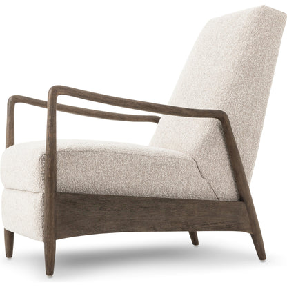 Braden Recliner by Four Hands in dakota black, rubbed sienna brown. Made from top grain leather, solid parawood, 100% polyester in a modern style.
