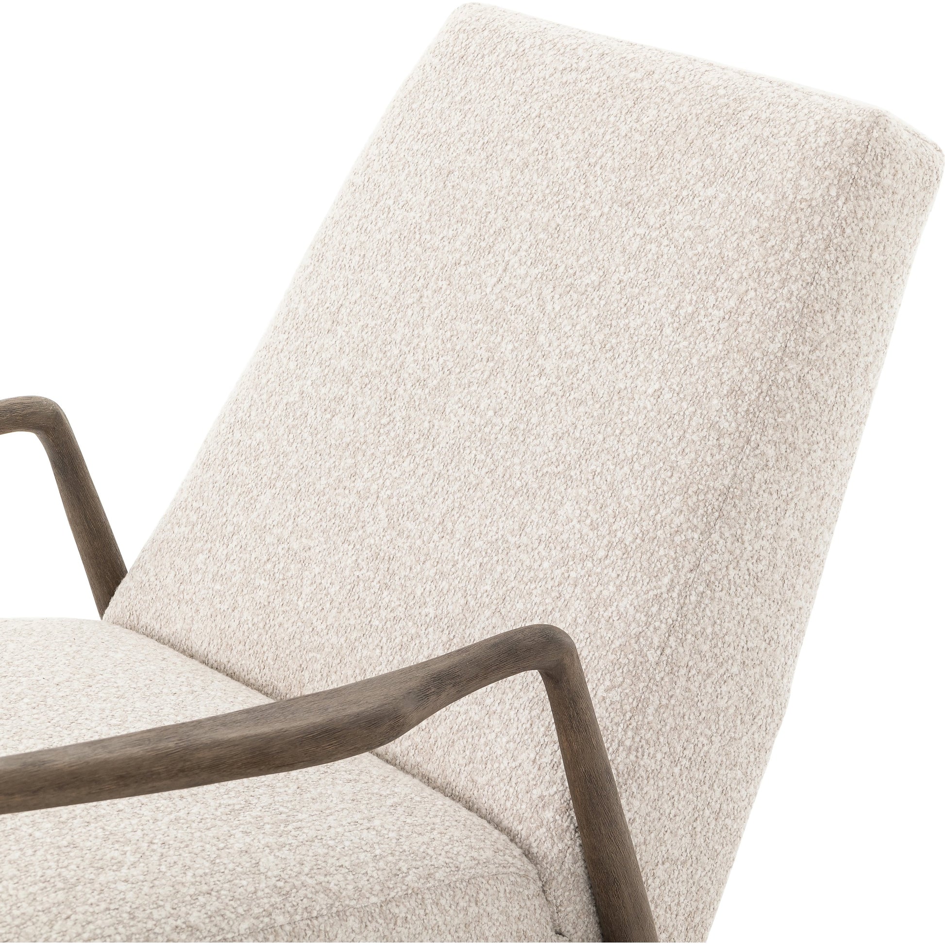 Braden Recliner by Four Hands in dakota black, rubbed sienna brown. Made from top grain leather, solid parawood, 100% polyester in a modern style.