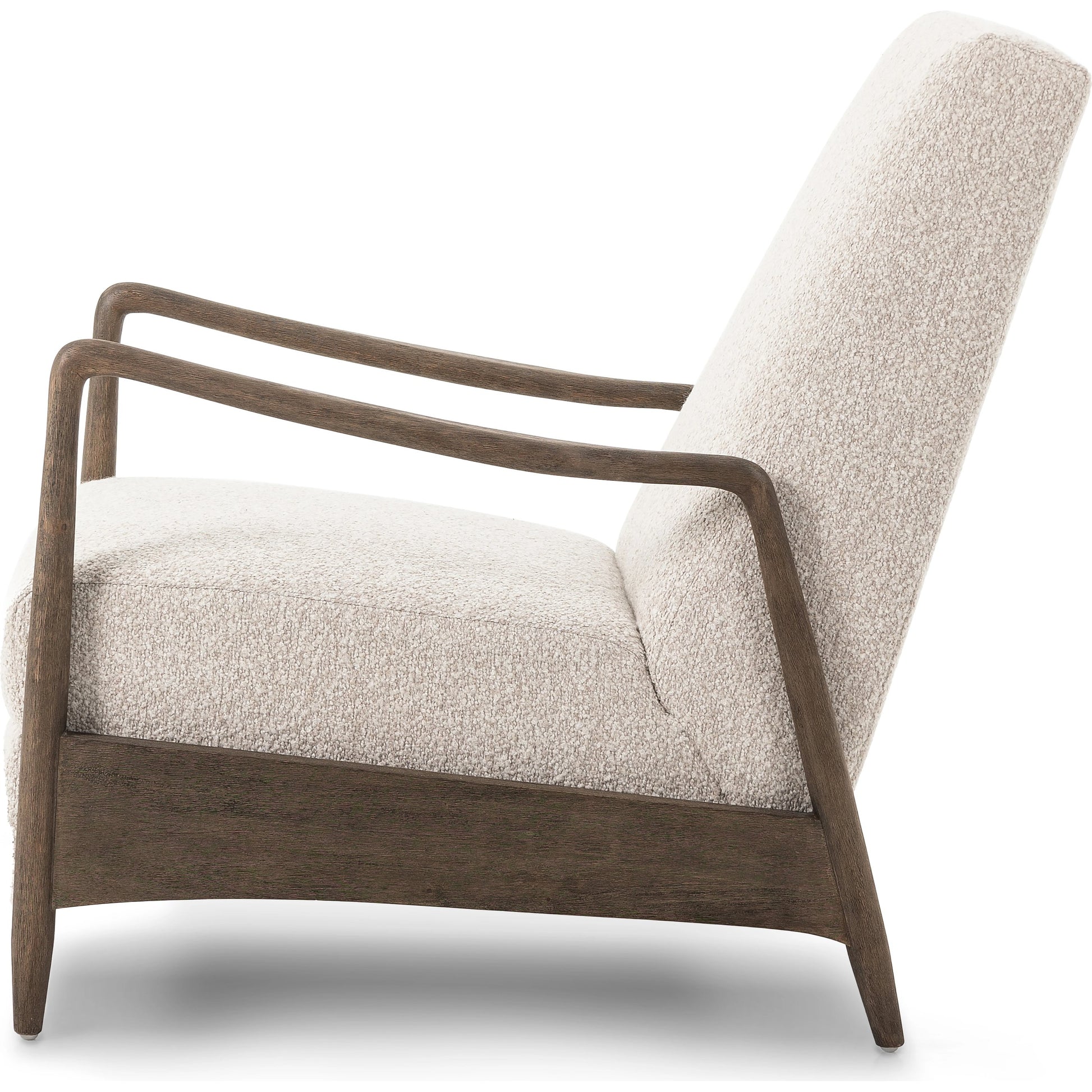 Braden Recliner by Four Hands in dakota black, rubbed sienna brown. Made from top grain leather, solid parawood, 100% polyester in a modern style.