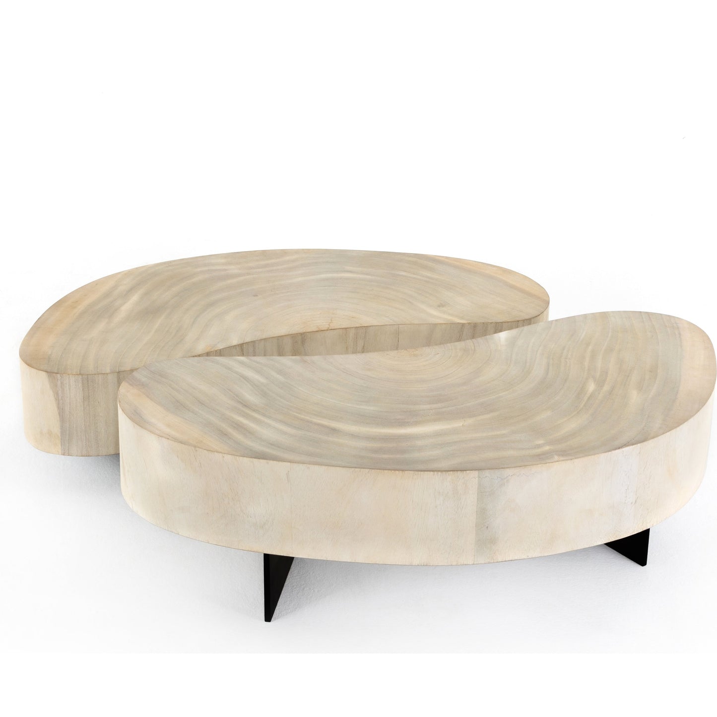 014 SI-1714334 | Additional Silo | Avett Nesting Coffee Table by Four Hands. Made from guanacaste veneer, iron, thick guanacaste veneer in a eclectic & global style.