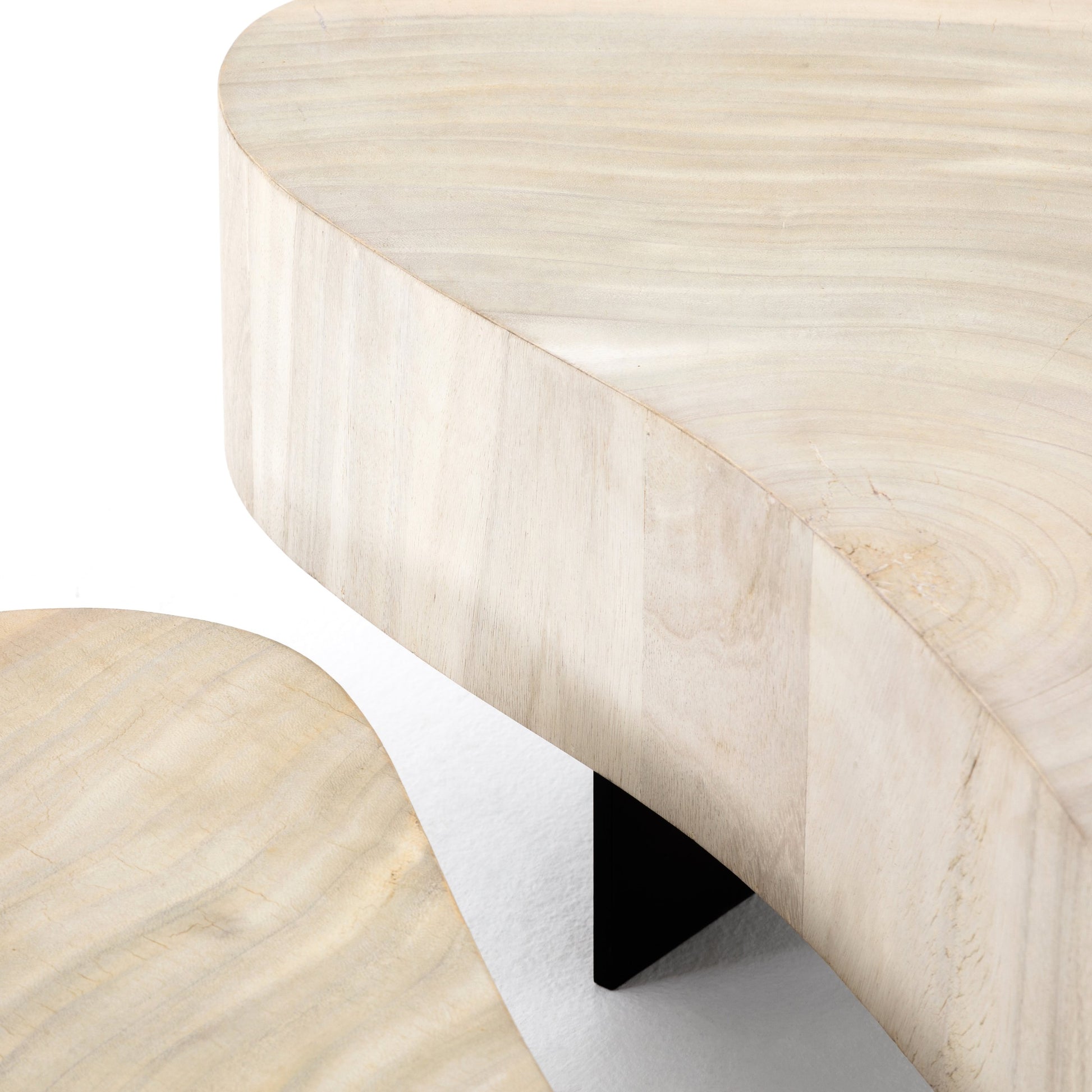 Avett Nesting Coffee Table by Four Hands. Made from guanacaste veneer, iron, thick guanacaste veneer in a eclectic & global style.