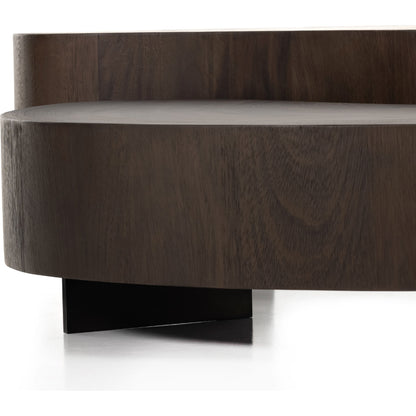 Avett Nesting Coffee Table by Four Hands. Made from guanacaste veneer, iron, thick guanacaste veneer in a eclectic & global style.