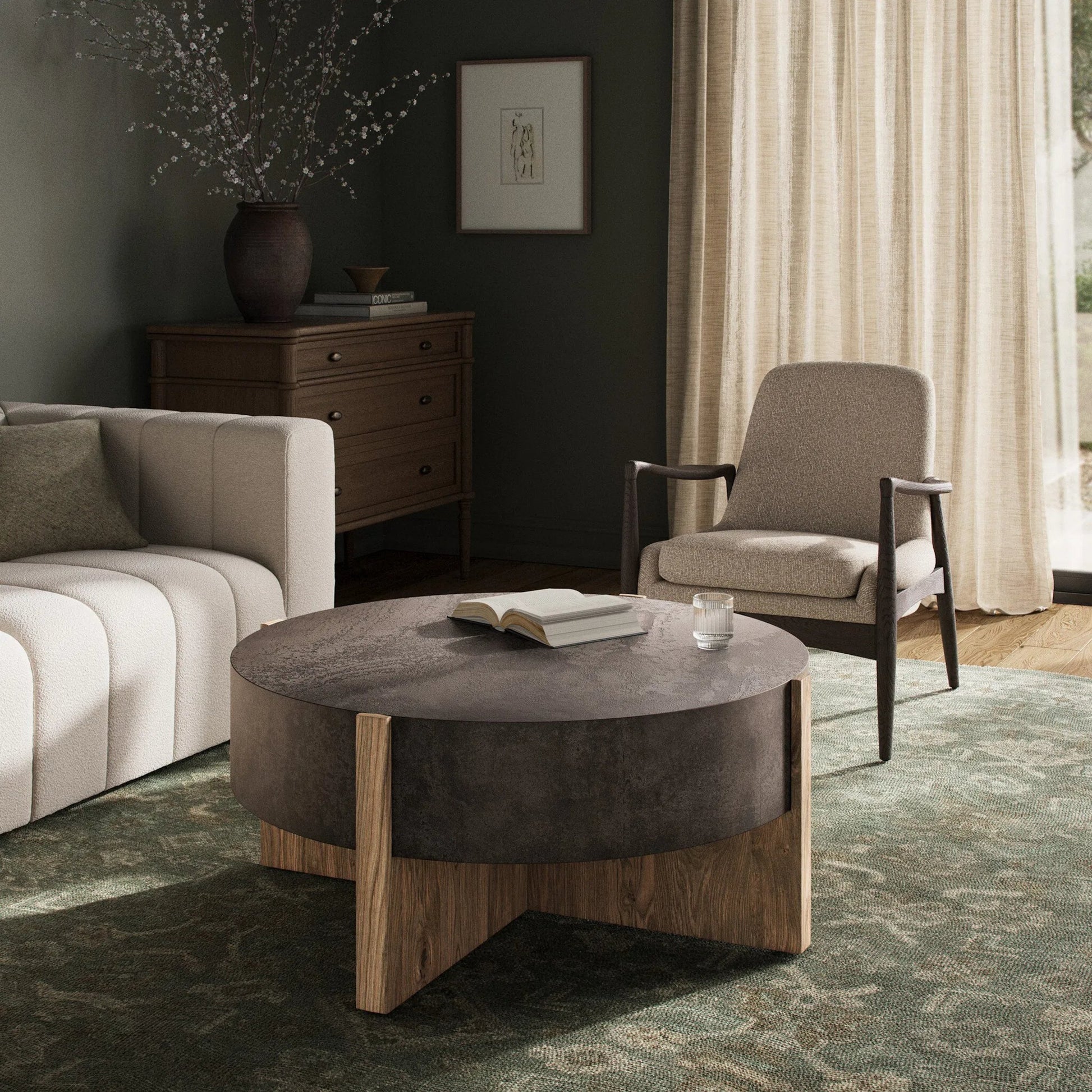 Bingham Coffee Table by Four Hands. Made from unique in a eclectic & global style.