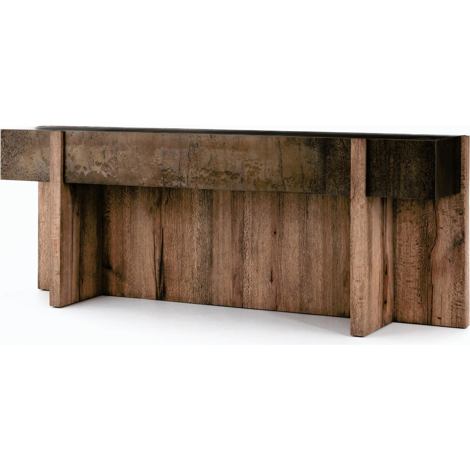 Bingham Console Table by Four Hands. Made from unique in a rustic style.