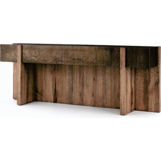 Bingham Console Table by Four Hands. Made from unique in a rustic style.