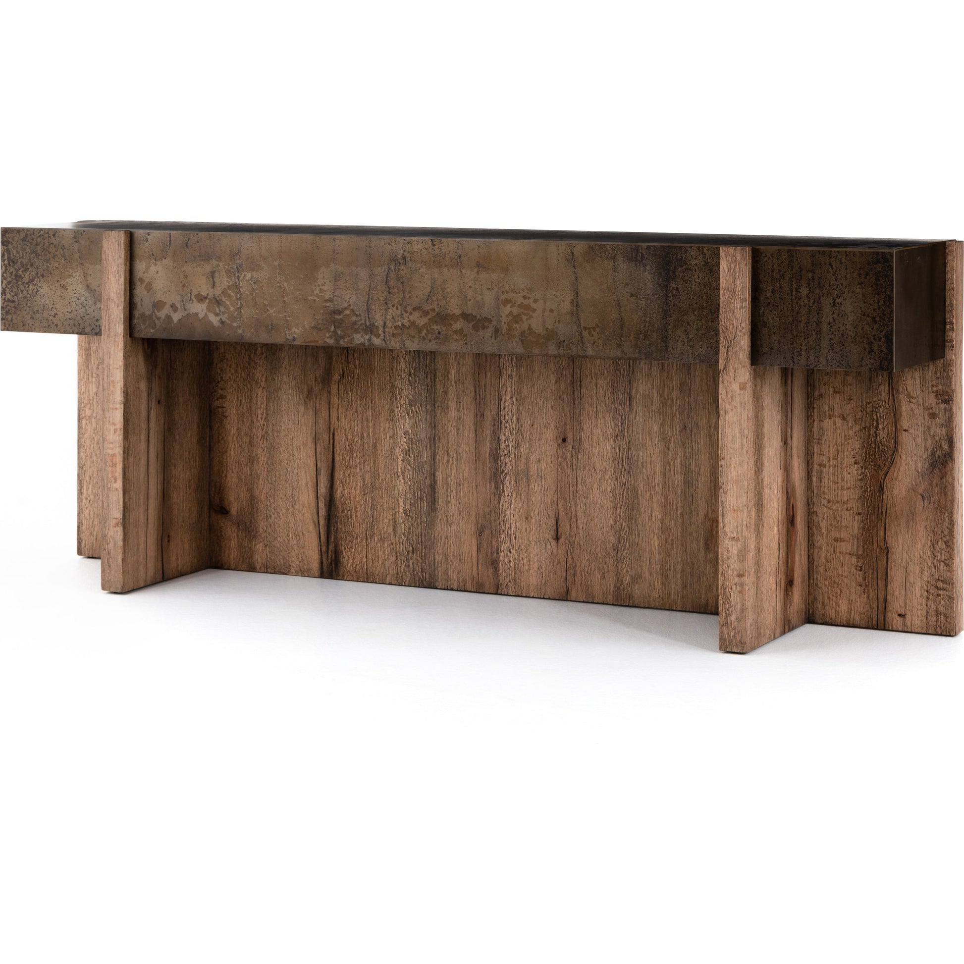 Bingham Console Table by Four Hands. Made from unique in a rustic style.