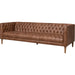 Williams Leather Sofa by Four Hands. Made from top grain leather, solid ash, 100% polyester in a rustic style.
