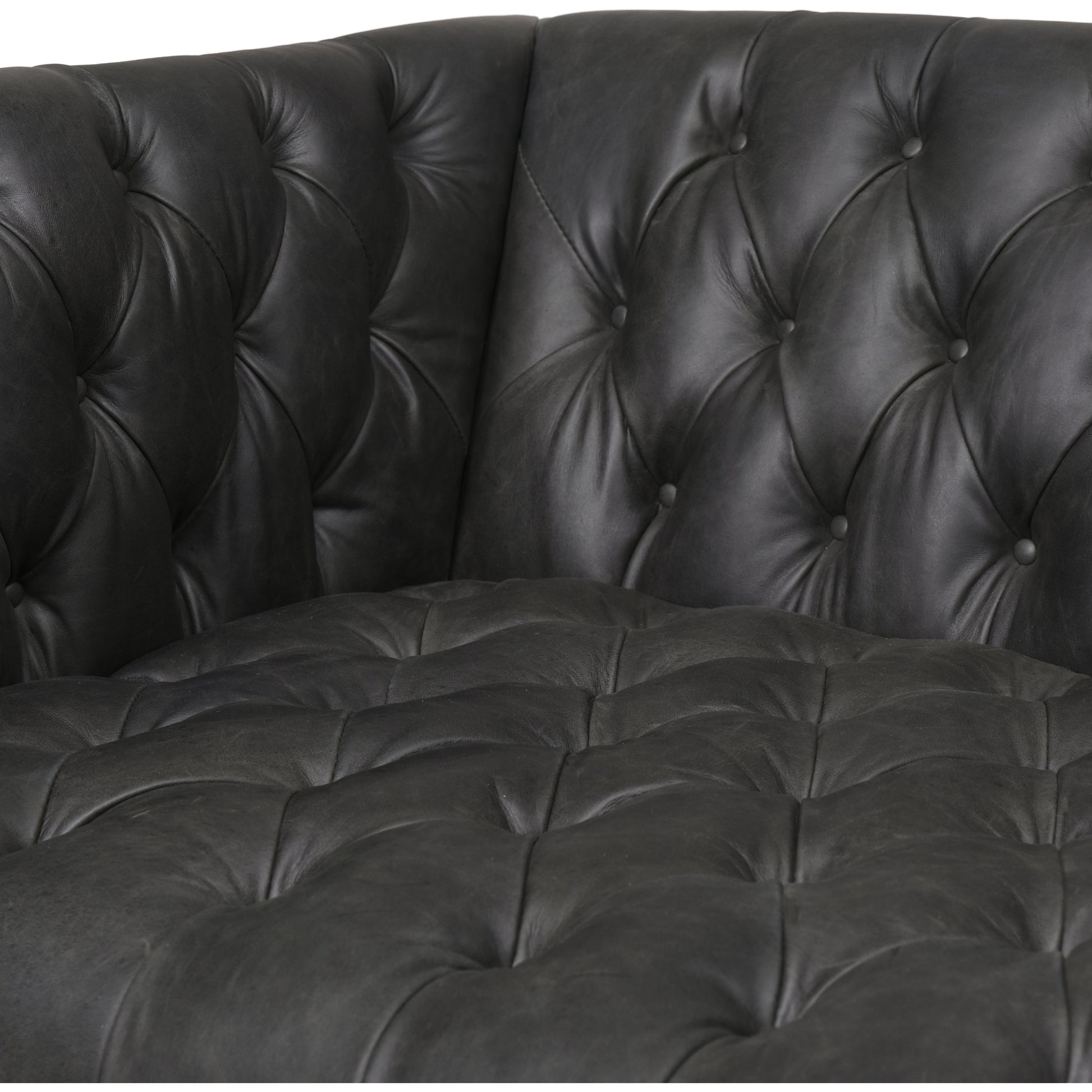 Williams Leather Sofa by Four Hands. Made from top grain leather, solid ash, 100% polyester in a rustic style.