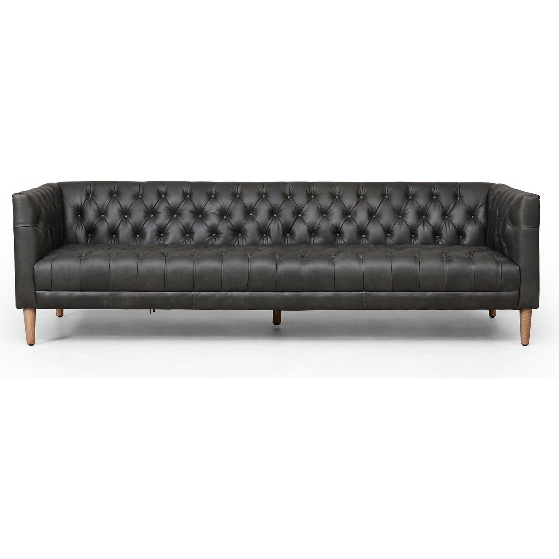 Williams Leather Sofa by Four Hands. Made from top grain leather, solid ash, 100% polyester in a rustic style.