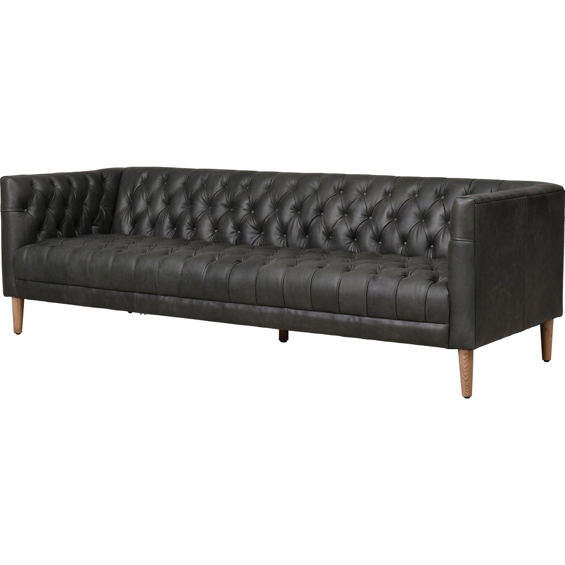 Williams Leather Sofa by Four Hands. Made from top grain leather, solid ash, 100% polyester in a rustic style.