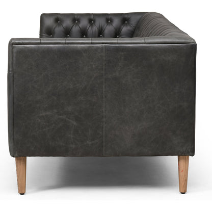 Williams Leather Sofa by Four Hands. Made from top grain leather, solid ash, 100% polyester in a rustic style.