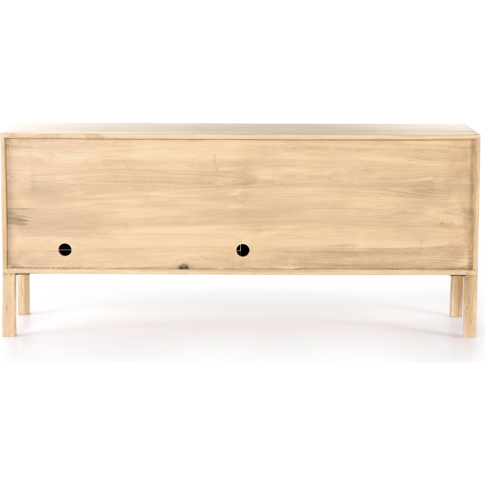 Isador Sideboard by Four Hands. Made from solid poplar, top grain leather, iron in a modern style.