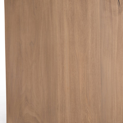 Isador Sideboard by Four Hands. Made from solid poplar, top grain leather, iron in a modern style.