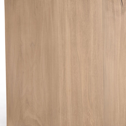 Isador Sideboard by Four Hands. Made from solid poplar, top grain leather, iron in a modern style.