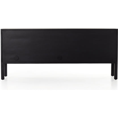 Isador Sideboard by Four Hands. Made from solid poplar, top grain leather, iron in a modern style.