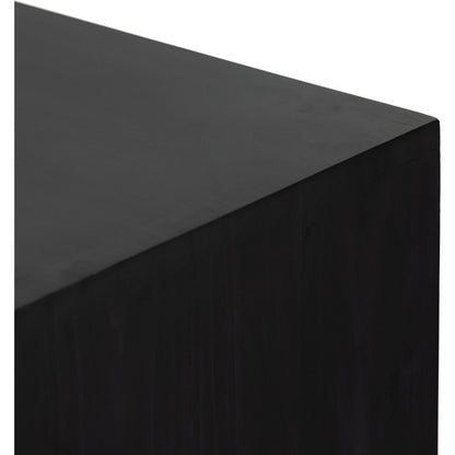 Isador Sideboard by Four Hands. Made from solid poplar, top grain leather, iron in a modern style.