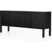 Isador Sideboard by Four Hands. Made from solid poplar, top grain leather, iron in a modern style.