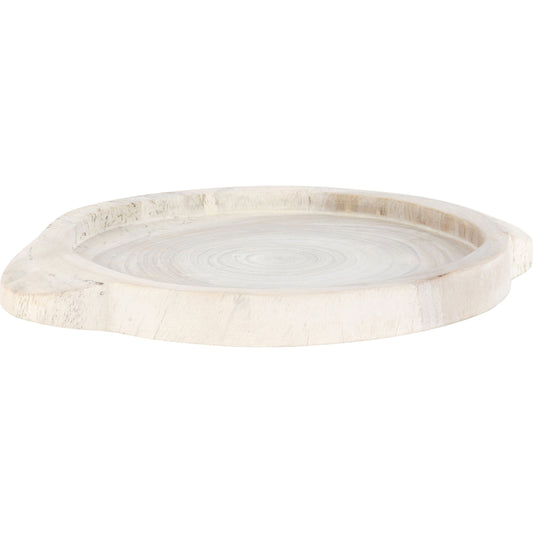 Tadeo Round Tray by Four Hands. Made from solid mixed reclaimed wood in a coastal style.