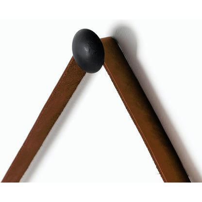 Des Mirror by Four Hands. Made from solid poplar, top grain leather, iron in a modern style.