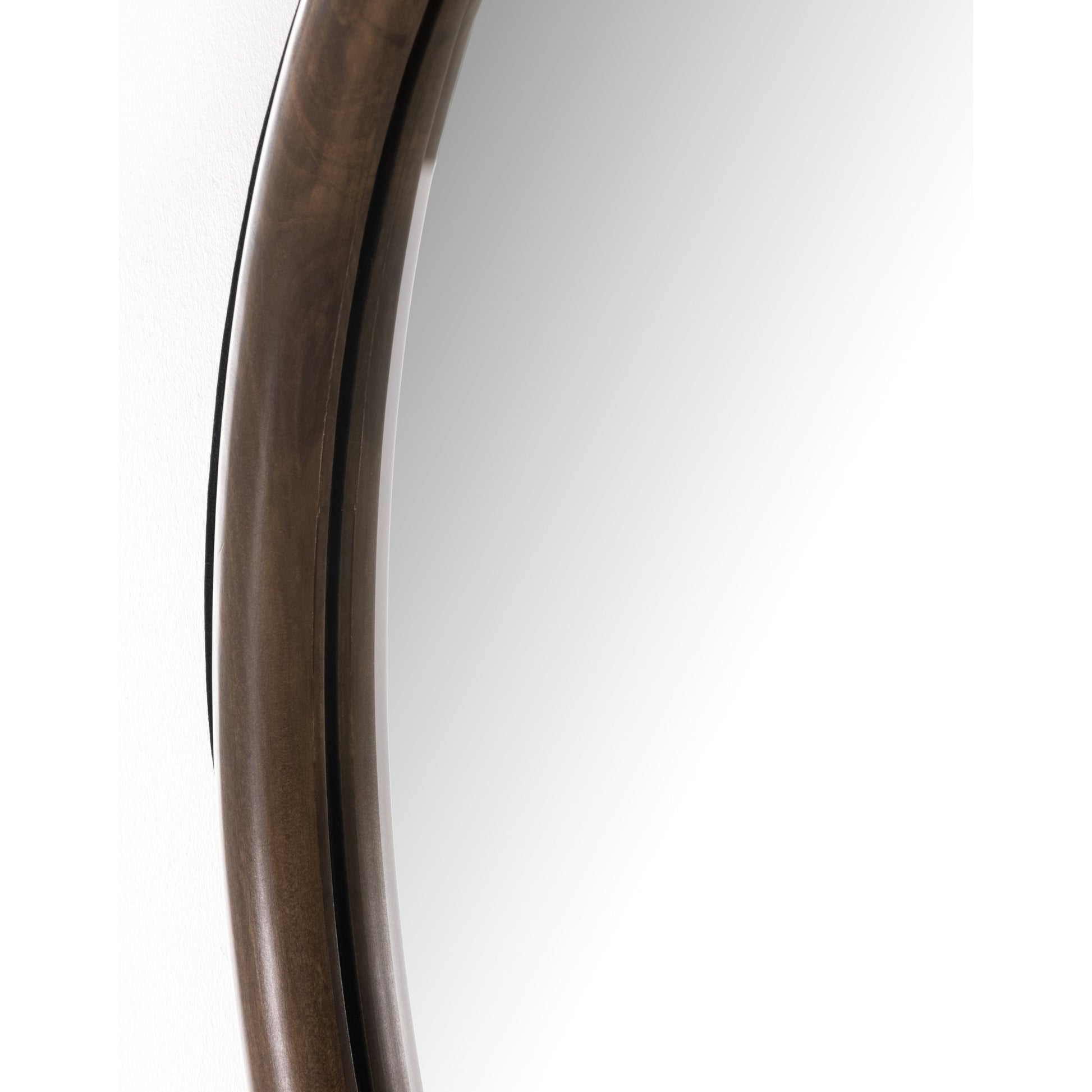 Des Mirror by Four Hands. Made from solid poplar, top grain leather, iron in a modern style.