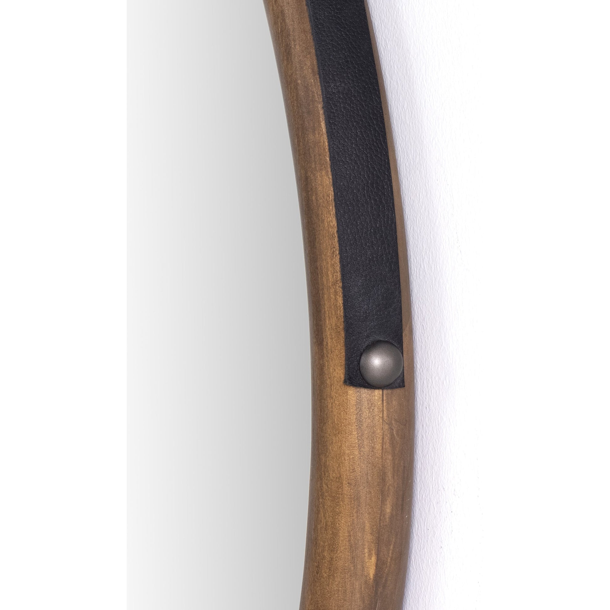 Des Mirror by Four Hands. Made from solid poplar, top grain leather, iron in a modern style.