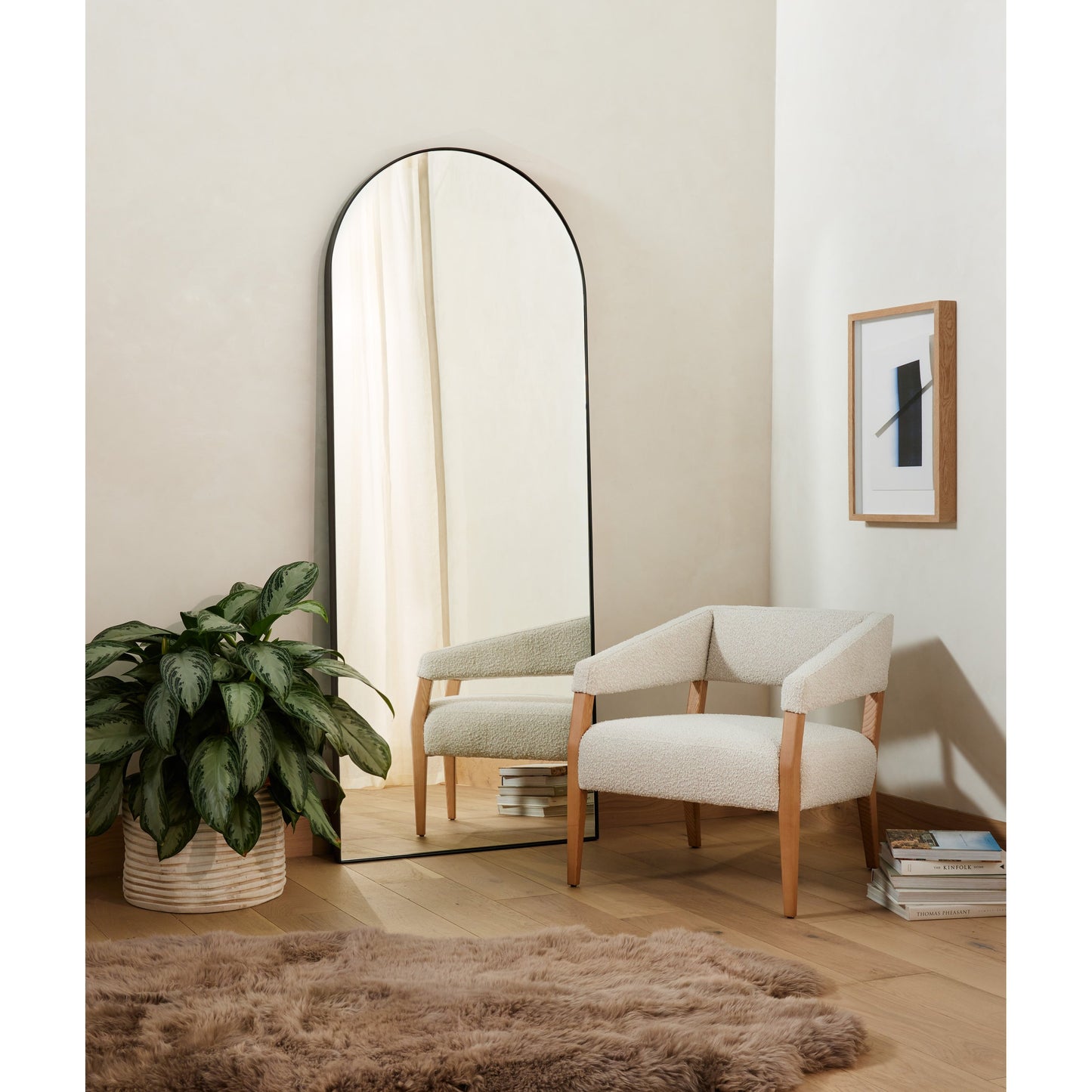 006 SI-1798855 | Lifestyle | Georgina Floor Mirror by Four Hands. Made from unique in a modern style.
