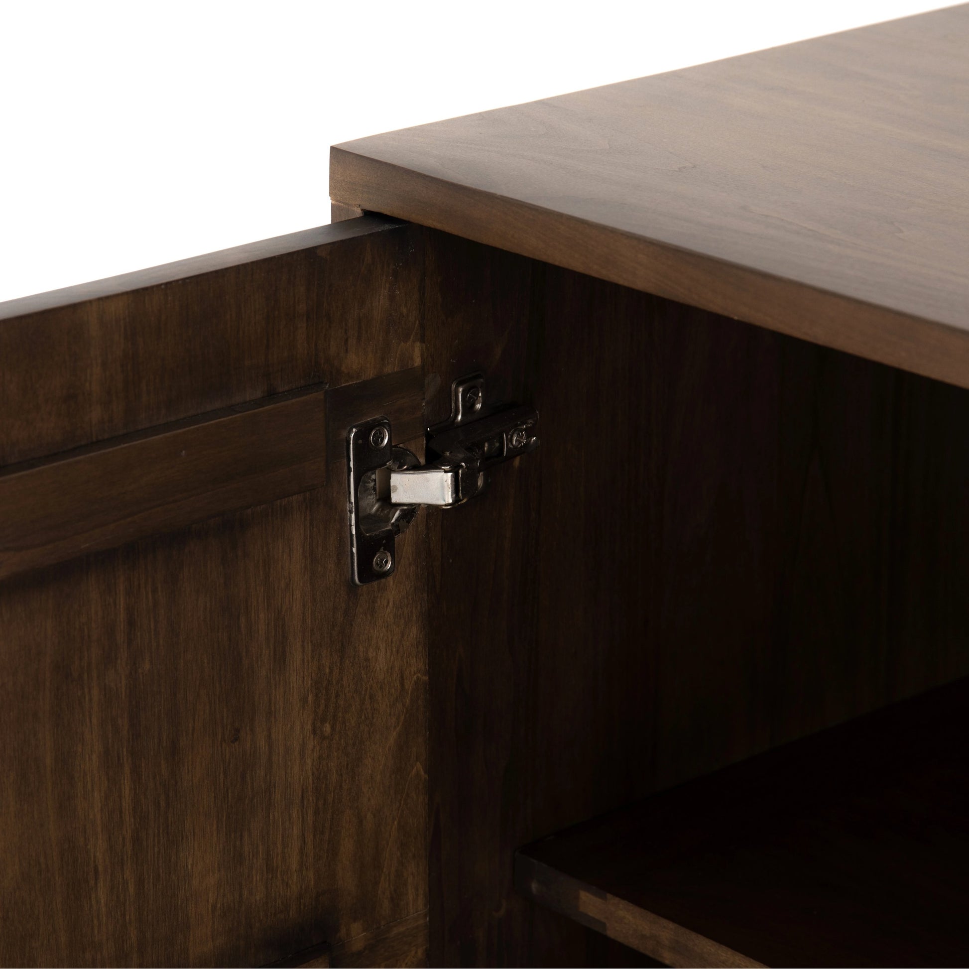 Trey Executive Desk by Four Hands. Made from solid poplar, top grain leather, iron in a rustic style.