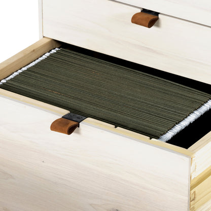 Trey Executive Desk by Four Hands. Made from solid poplar, top grain leather, iron in a rustic style.