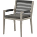 Sherwood Outdoor Dining Armchair, Weathered Grey by Four Hands. Made from 100% olefin, solid fsc®-certified teak, 100% polypropylene in a coastal style.