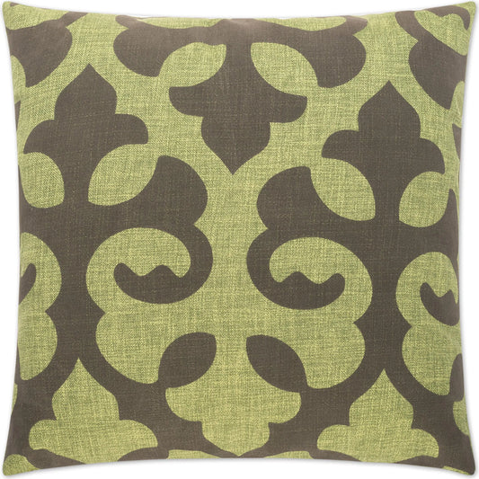 Harlow Pillow by DV Kap Home in green. Made from 80% polyester, 20% linen in a unique style.