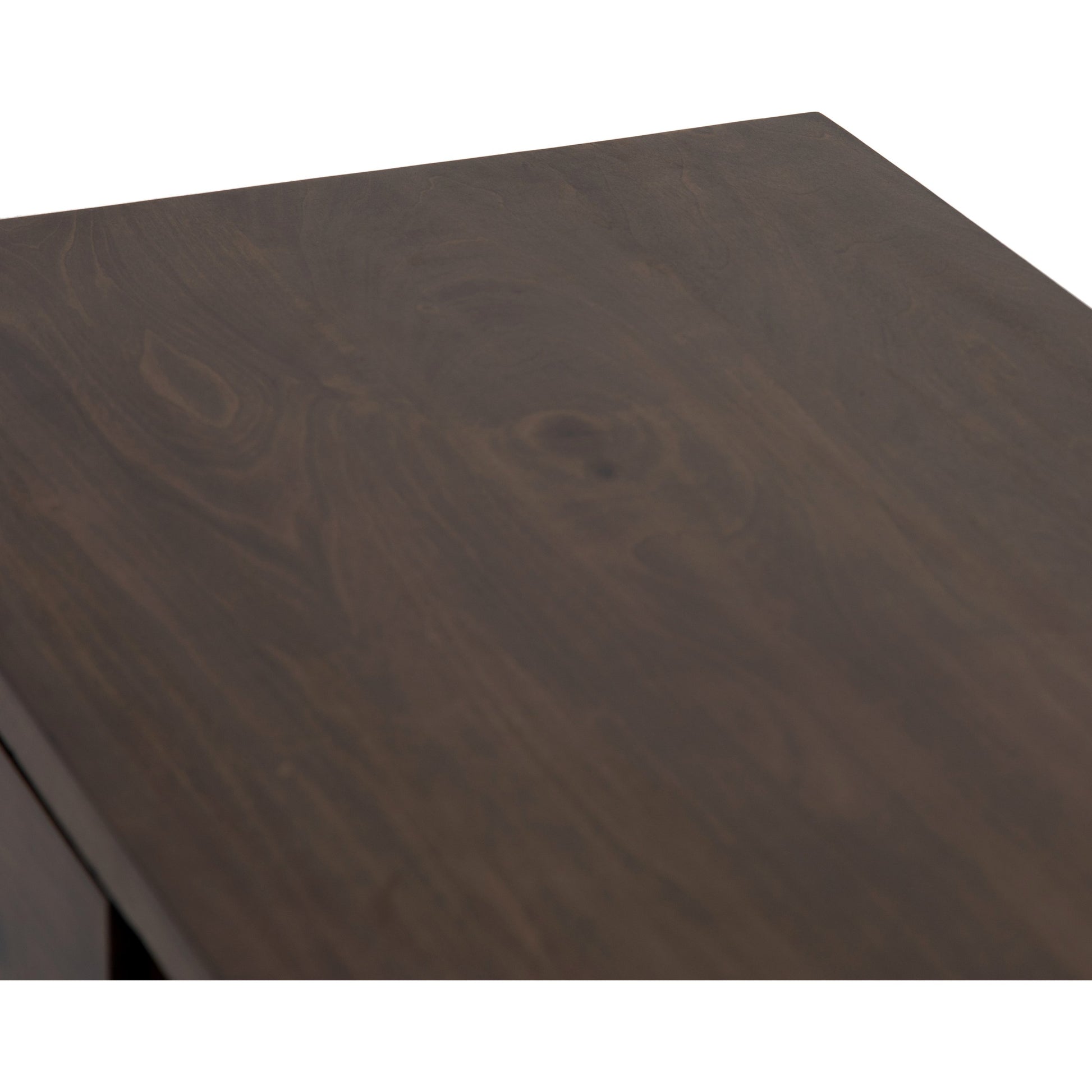 Trey Console Table by Four Hands. Made from solid poplar, top grain leather, iron in a rustic style.