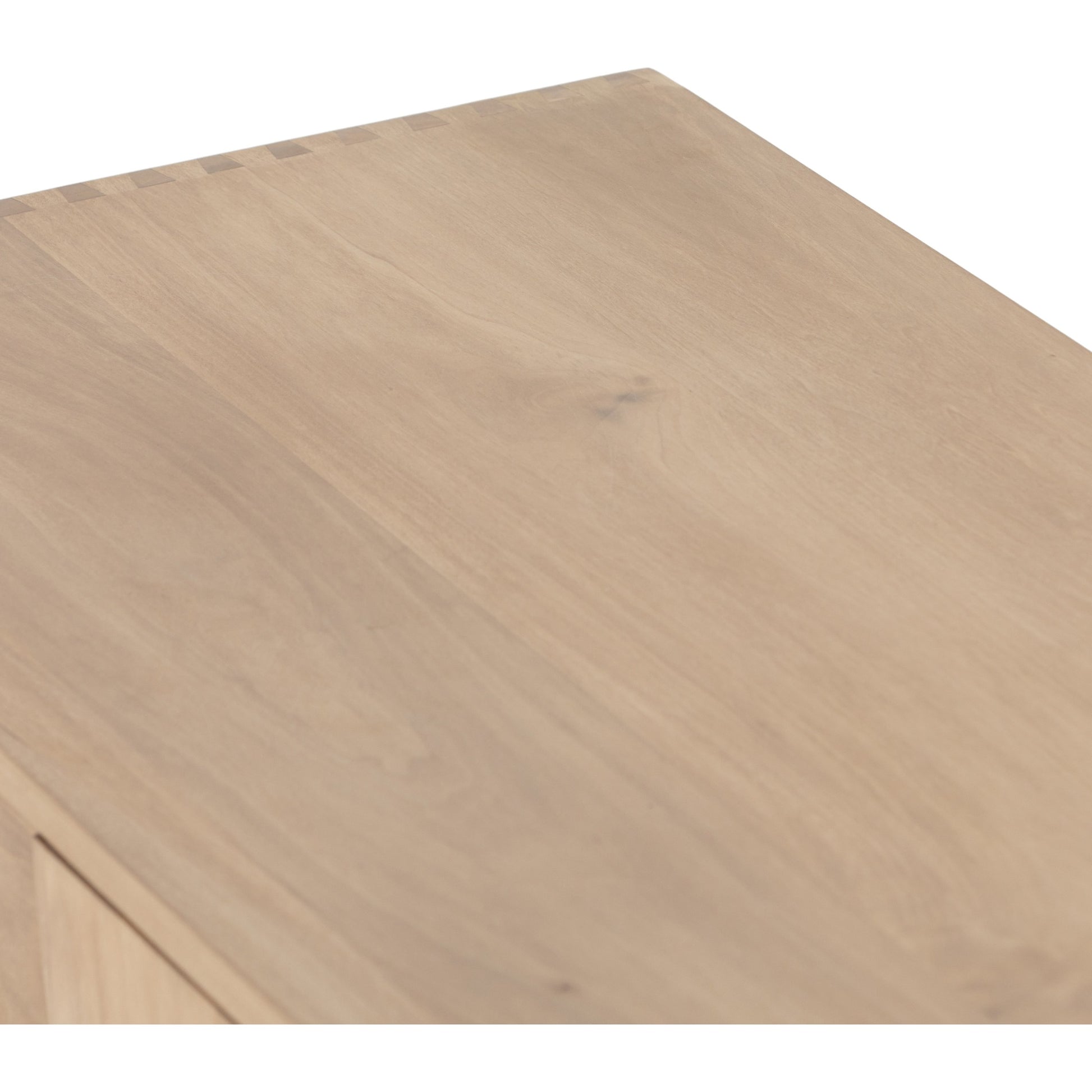 Isador Media Console by Four Hands in black wash poplar, natural iron, black leather and black wash poplar. Made from solid poplar, top grain leather in a modern style.