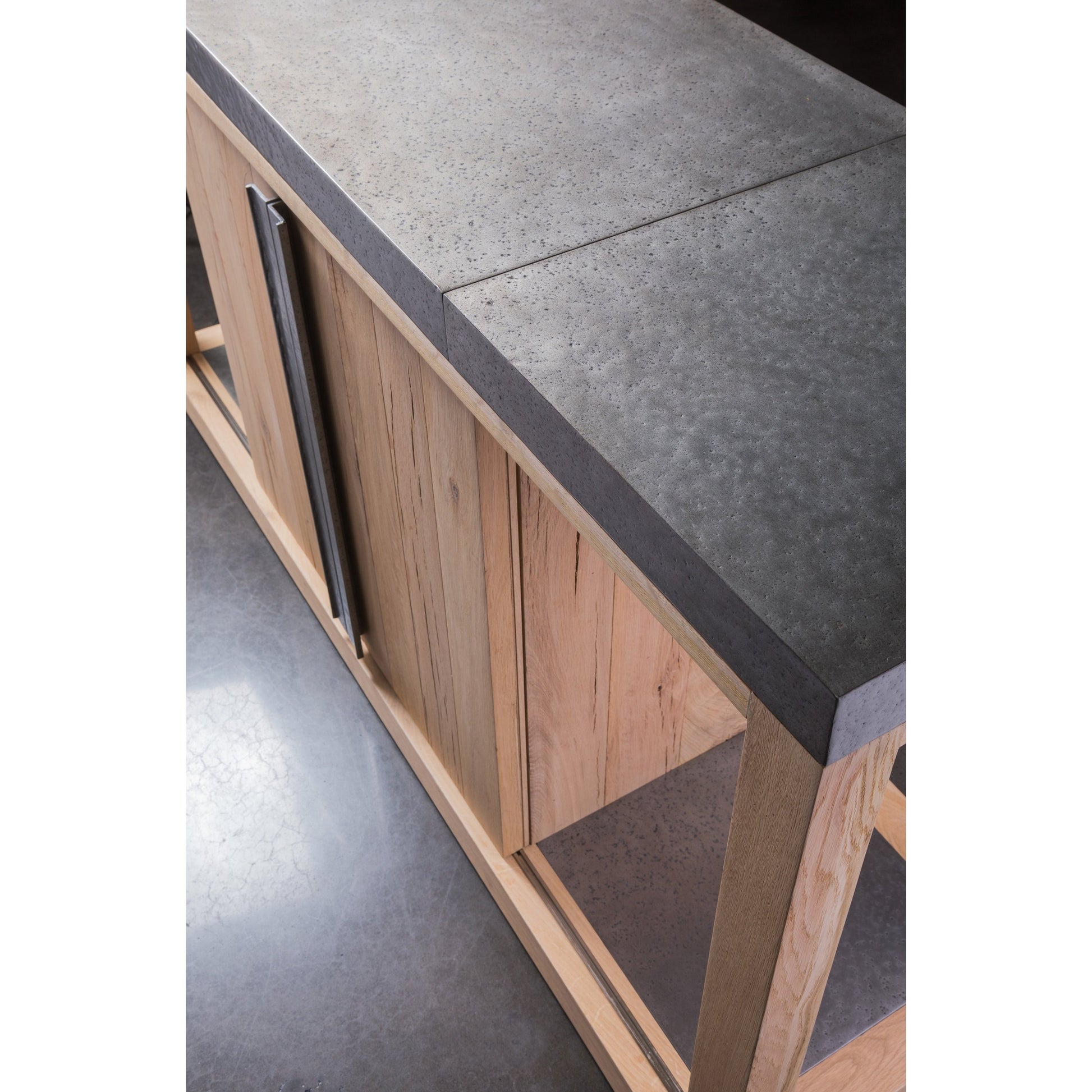 Verite Buffet by Artistica Home in natural, antiqued gun metal. Made from unique in a modern style.