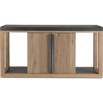 Verite Buffet by Artistica Home in natural, antiqued gun metal. Made from unique in a modern style.