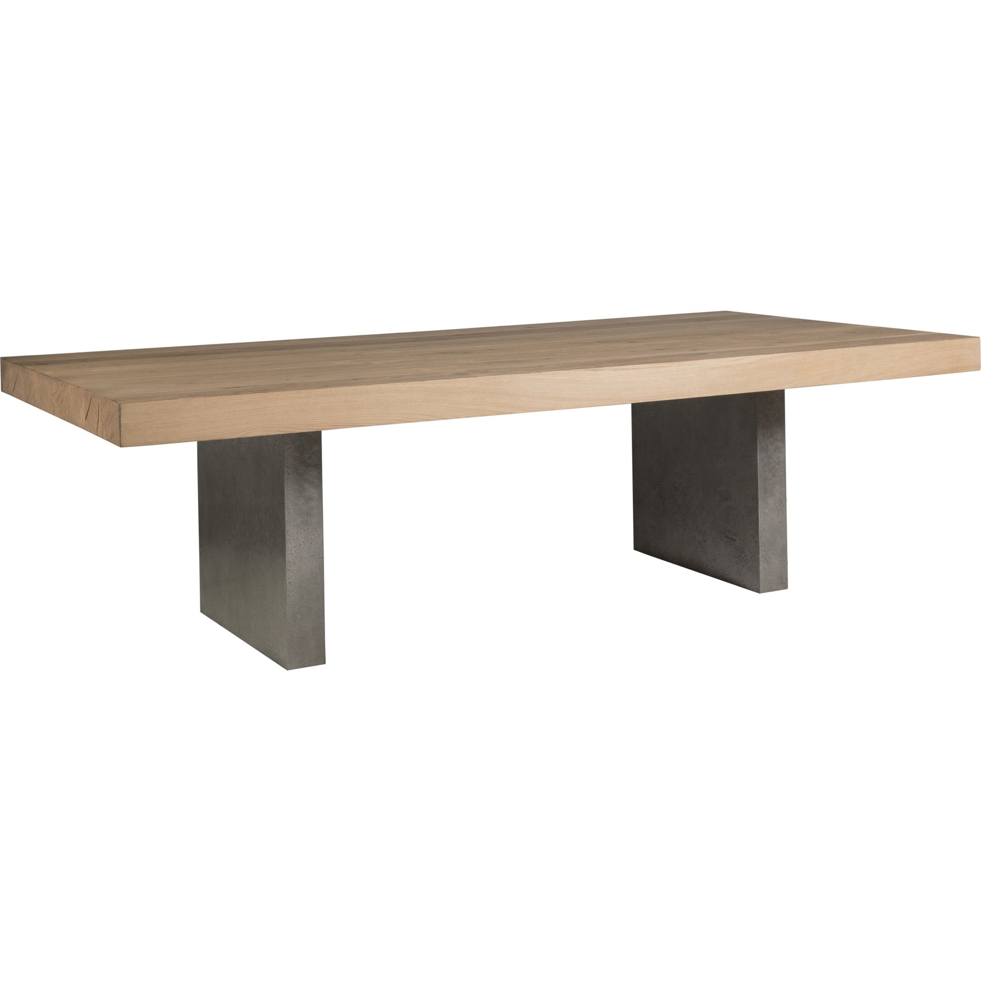 Verite Dining Table by Artistica Home in natural, antiqued gun metal. Made from unique in a modern style.