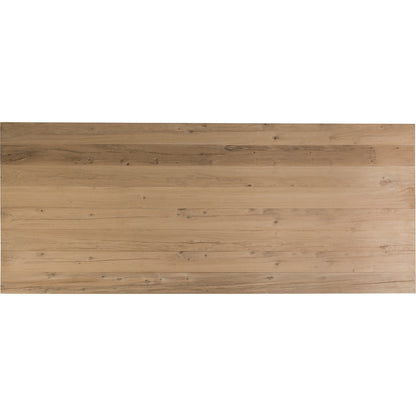 Verite Dining Table by Artistica Home in natural, antiqued gun metal. Made from unique in a modern style.
