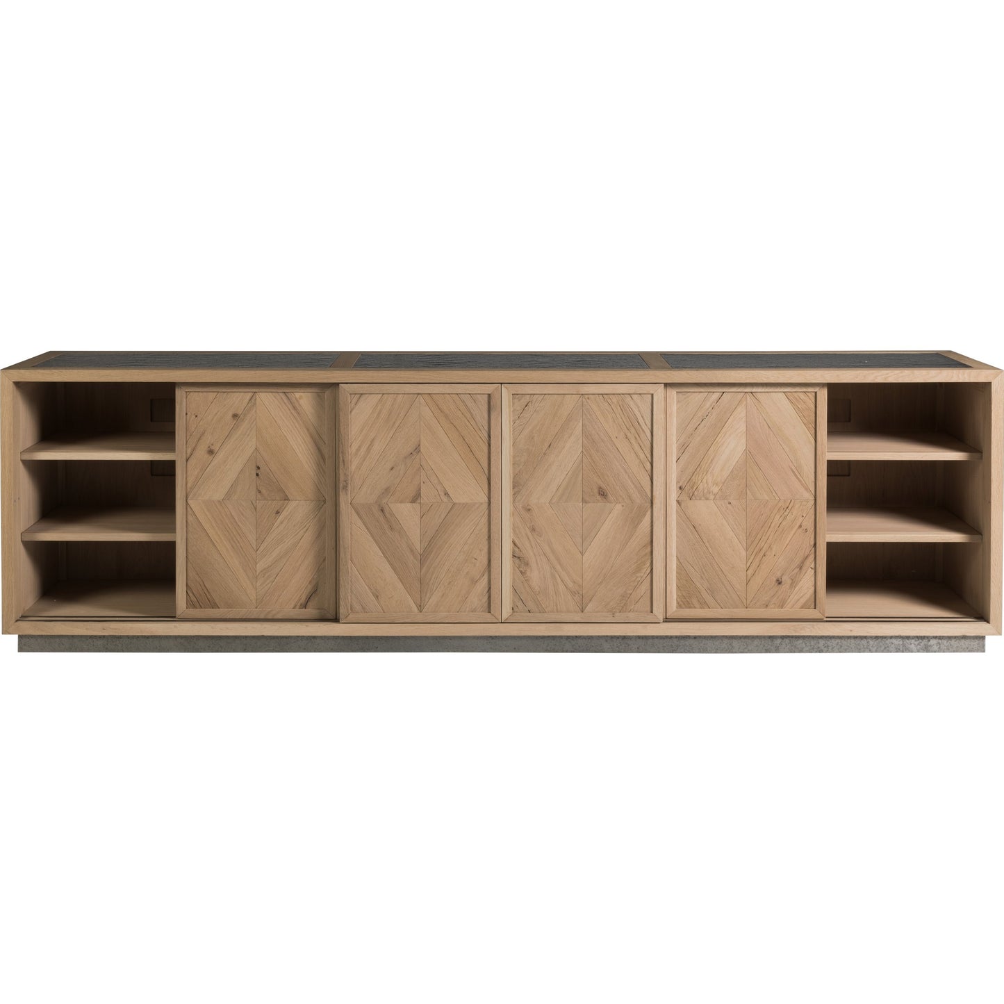 003 SI-1770638 | Additional Silo | Verite Media Console by Artistica Home in natural, antiqued gun metal. Made from unique in a eclectic & global style.
