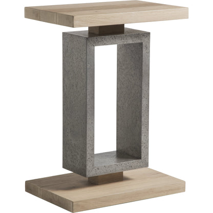 Verite Spot Table by Artistica Home in natural, antiqued gun metal. Made from unique in a modern style.