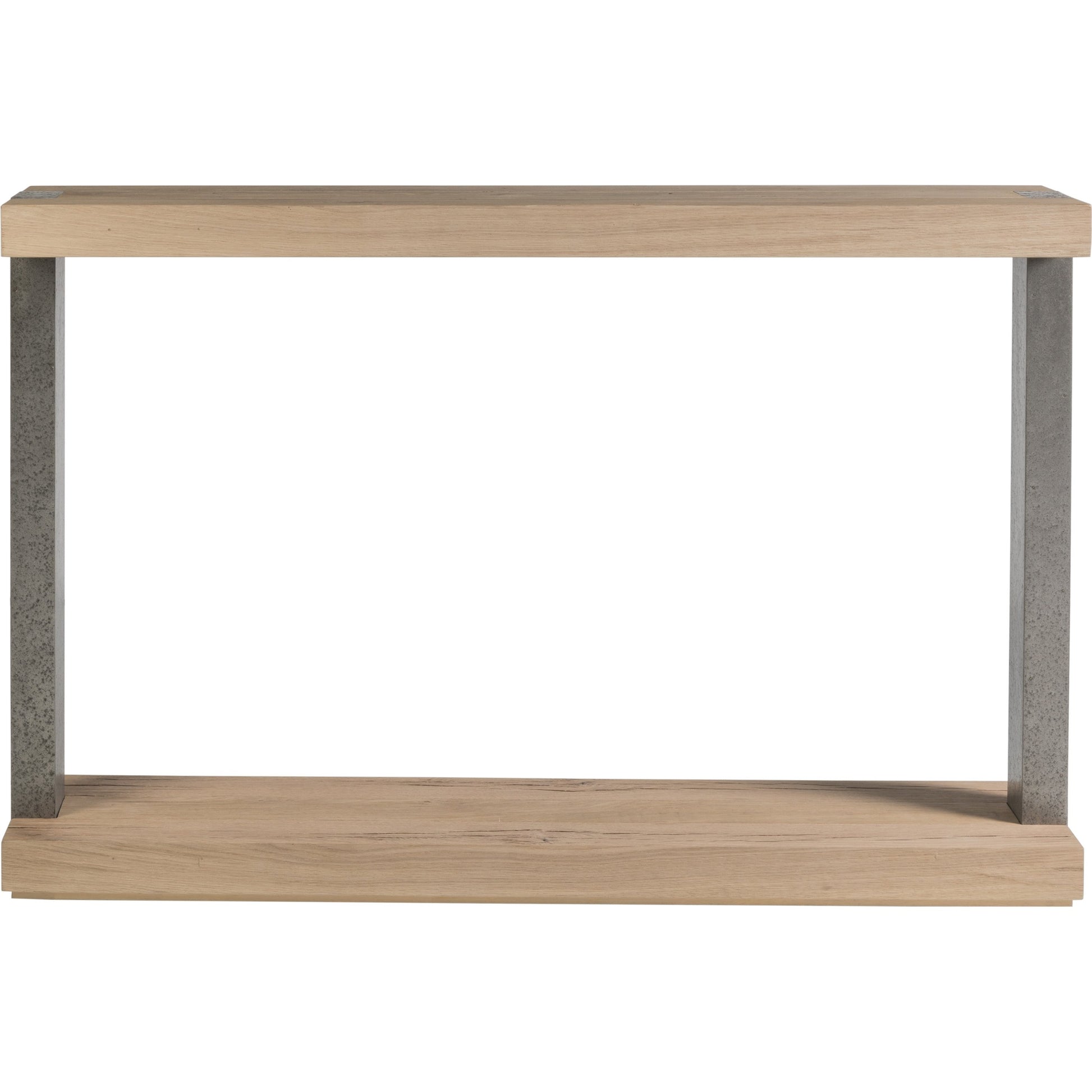 Verite Console by Artistica Home in natural, antiqued gun metal. Made from unique in a modern style.